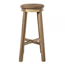 Load image into Gallery viewer, Solid teak wood bar stool