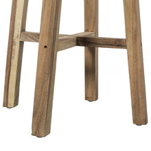 Laden Sie das Bild in den Galerie-Viewer, Solid teak wood bar stool