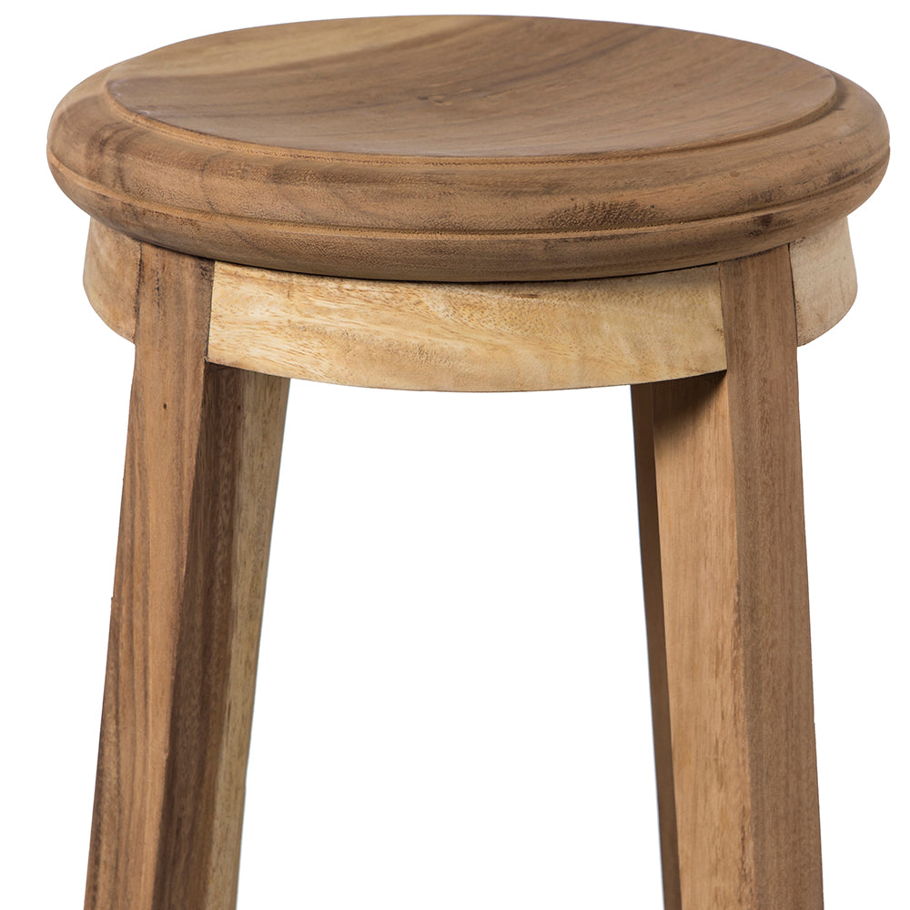 Solid teak wood bar stool