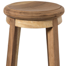 Load image into Gallery viewer, Solid teak wood bar stool