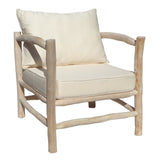 Teak branch armchair