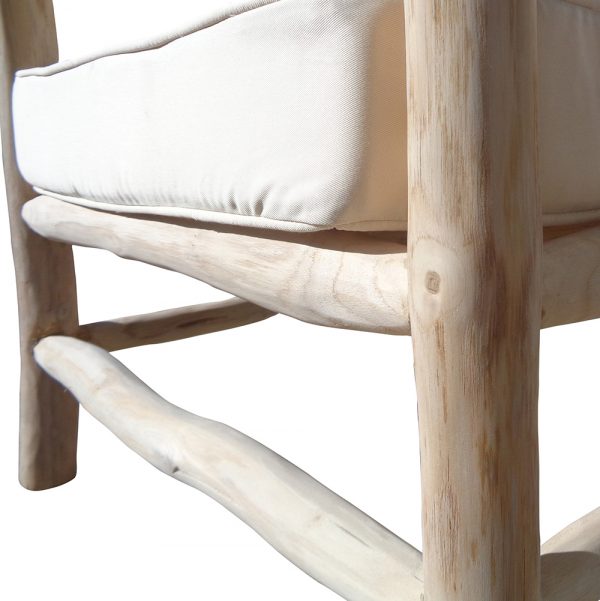 Teak branch armchair