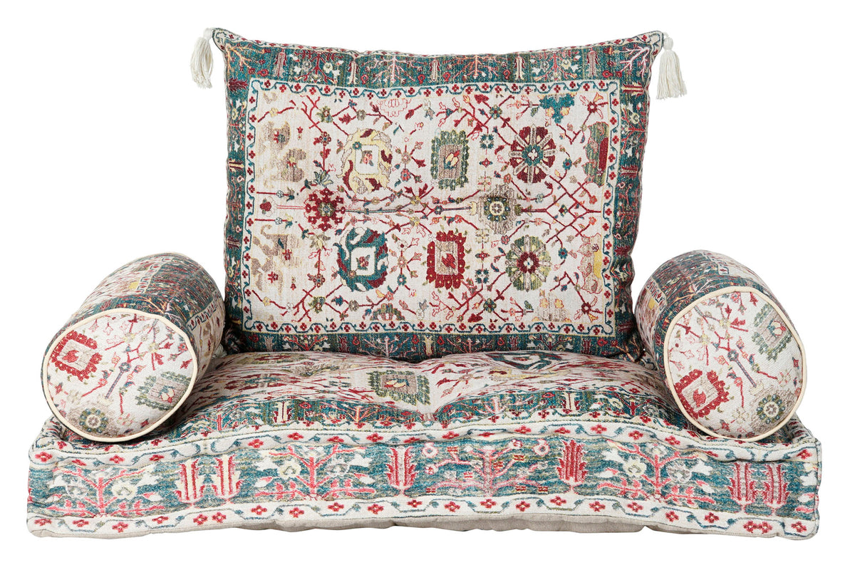 ARMCHAIR SET 4 COTTON 90X50X55 MULTICOLORED