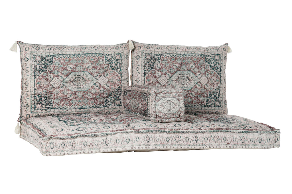 ARMCHAIR SET 4 COTTON 155X76X65 WORN OUT GREEN