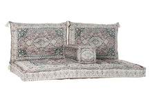 Load image into Gallery viewer, ARMCHAIR SET 4 COTTON 155X76X65 WORN OUT GREEN