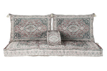 Load image into Gallery viewer, ARMCHAIR SET 4 COTTON 155X76X65 WORN OUT GREEN