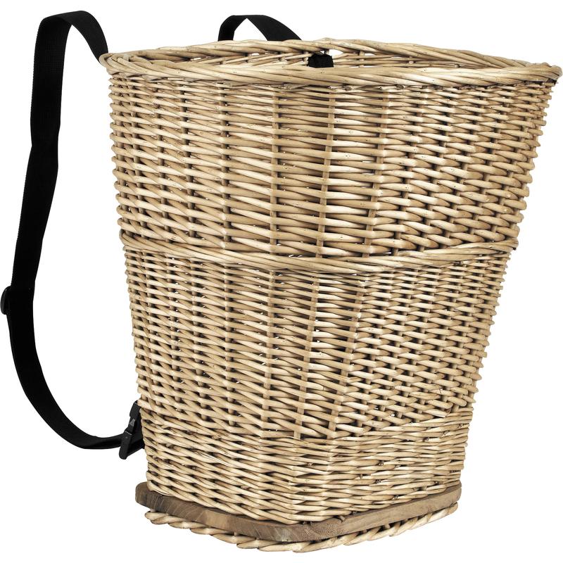 Willow pack basket with cotton belts