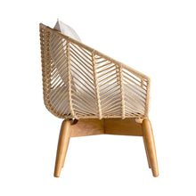 Load image into Gallery viewer, ARMCHAIR PLISSÉ RATTAN