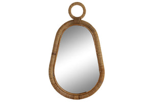 MIRROR RATTAN MIRROR 39X2X68 NATURAL BROWN