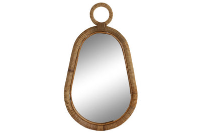 MIRROR RATTAN MIRROR 39X2X68 NATURAL BROWN