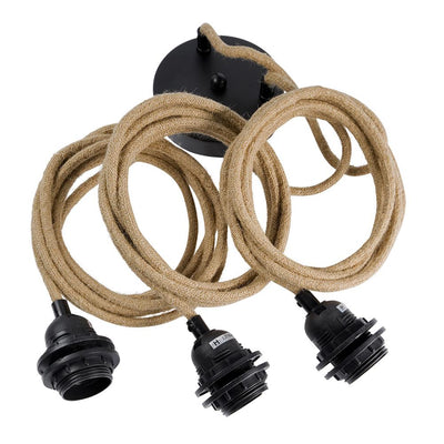 Hang-3 Ceiling Pendant 3 Wires 2.50m - Raw String