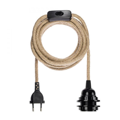 Suspension BALA Nature - Woven Natural Cord - 4.5 m - Ficelle Brute