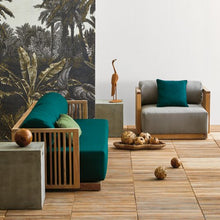 Laden Sie das Bild in den Galerie-Viewer, Teak Wood Sofa Chair