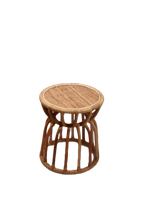 Load image into Gallery viewer, side table Cyprus, side table Limassol, bamboo side table, rattan side table, rattan table Limassol, rattan table Cyprus, coffee table, wood coffee table, solid wood coffee table, wooden coffee table, coffee table Cyprus, coffee table Limassol