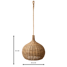 Load image into Gallery viewer, Round Rattan Lamp