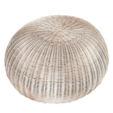 Load image into Gallery viewer, Natural rattan pouf
