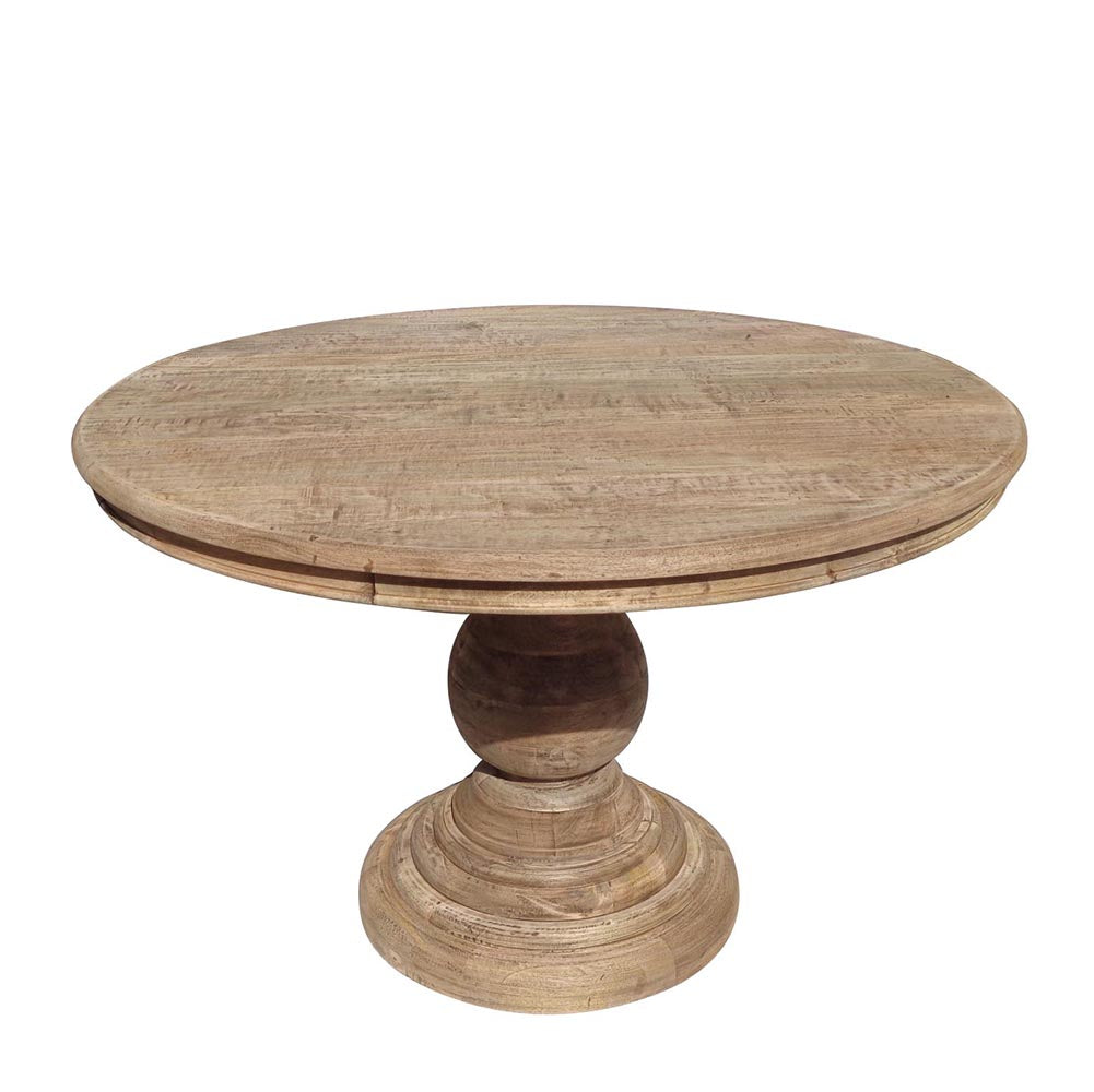 country dining table, rustic dining table, boho dining table, round dining table, solid wood dining table, round solid wood dining table Limassol, solid wood dining table Cyprus, country style dining table Limassol, country round dining table Cyprus