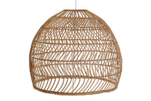 Load image into Gallery viewer, RATTAN CEILING LAMP 60X60X50 NATURAL LIGHT BROWN