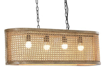 Load image into Gallery viewer, CEILING LAMP MANGO 80X24X28 BROWN GRID