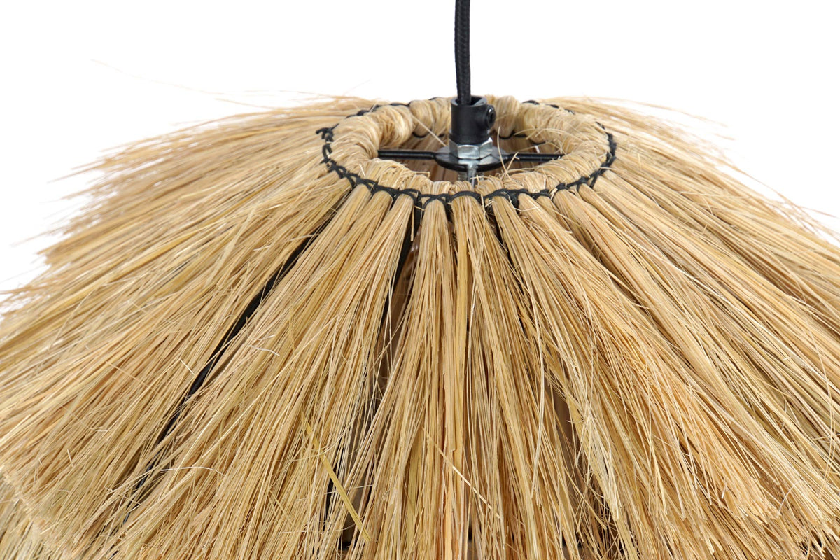 CEILING LAMP JUTE METAL 45X45X55 NATURAL