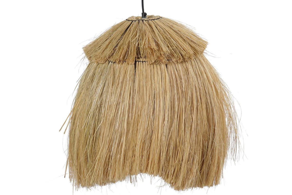 CEILING LAMP JUTE METAL 45X45X55 NATURAL