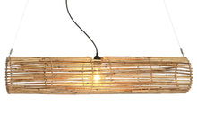 Load image into Gallery viewer, CEILING LAMP RATTAN 100X20X20 NATURAL BROWN