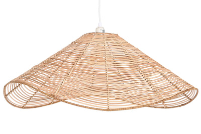 RATTAN CEILING LAMP 64X64X34 NATURAL LIGHT BROWN
