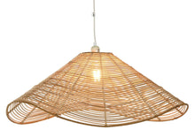 Load image into Gallery viewer, RATTAN CEILING LAMP 64X64X34 NATURAL LIGHT BROWN