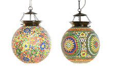 Load image into Gallery viewer, CEILING LAMP GLASS METAL 25X25X30 MOSAIC
