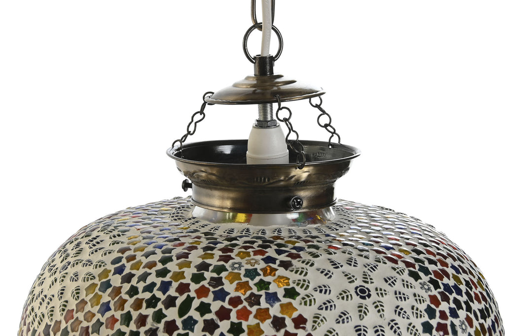 GLASS CEILING LAMP 32X32X26 MOSAIC