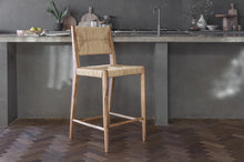 Laden Sie das Bild in den Galerie-Viewer, Acacia &amp; Munja Grass Counter Chair