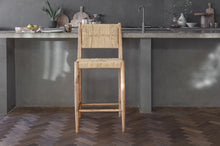 Laden Sie das Bild in den Galerie-Viewer, Acacia &amp; Munja Grass Counter Chair