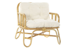 ARMCHAIR RATTAN 76X72X80 NATURAL NATURAL