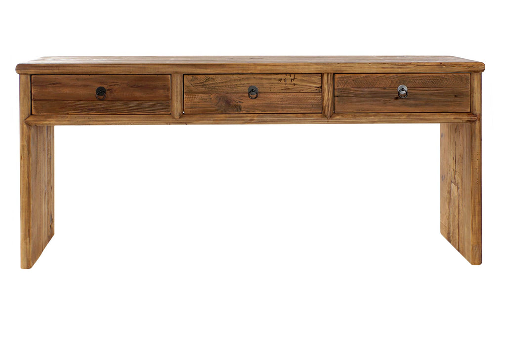 CONSOLE WOOD RECYCLED PINE 162X40X76 AGED