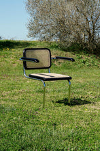 Carica l'immagine nel visualizzatore di Gallery, CHAIR ELM RATTAN 65,5X62X79 RACK BLACK