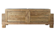 Carica l&#39;immagine nel visualizzatore di Gallery, COUCH RECYCLED WOOD 224X95X82 GREY