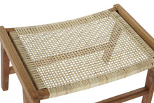 Load image into Gallery viewer, FOOTREST TEAK RATTAN 65X47X40 NATURAL