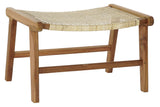 FOOTREST TEAK RATTAN 65X47X40 NATURAL
