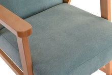 Load image into Gallery viewer, ROCKING CHAIR BEECH POLYESTER 54,3X87X88 TURQUOISE