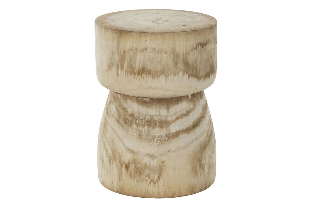 SIDE TABLE PAULOWNIA 30X30X41 NATURAL BROWN