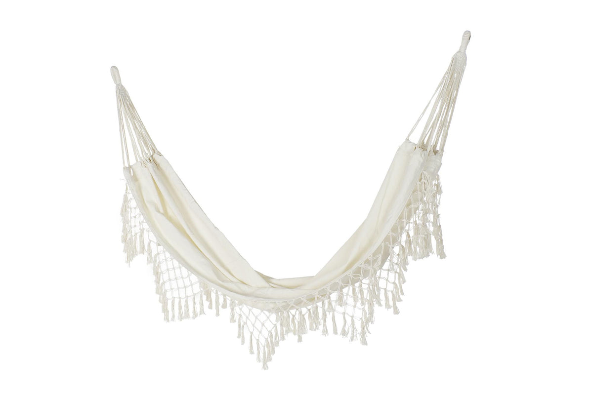 HAMMOCK COTTON CHAIR 285X130X0 100KG, BEIGE