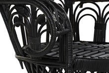 Load image into Gallery viewer, BLACK PEACOCK ARMCHAIR 96X66X140