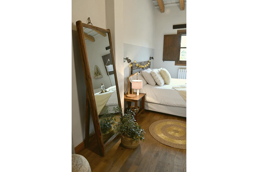 DRESSING MIRROR RECYCLED WOOD 62X40X165 NATURAL