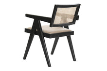 Load image into Gallery viewer, RATTAN CHAIR 56X54X82 BEIGE UPHOLSTERED