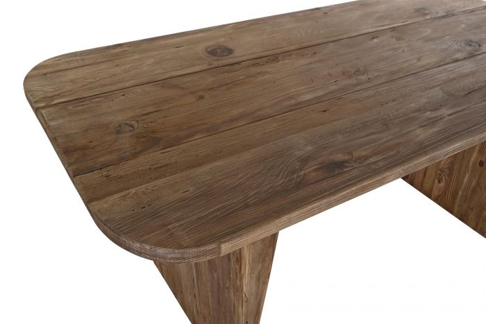TABLE RECYCLED WOOD PINE TREE 180X90X77 NATURAL