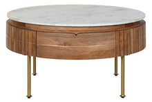 Load image into Gallery viewer, COFFEE TABLE MANGO MARBLE 85X85X45