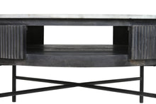 Load image into Gallery viewer, COFFEE TABLE MANGO MARBLE 90X90X42 GREY