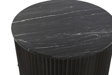 Load image into Gallery viewer, COFFEE TABLE METAL MARBLE 61X61X47,5 BLACK