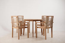 Load image into Gallery viewer, TABLE SET 5 TEAK ROPE 90X90X75 55X60X90 NATURAL