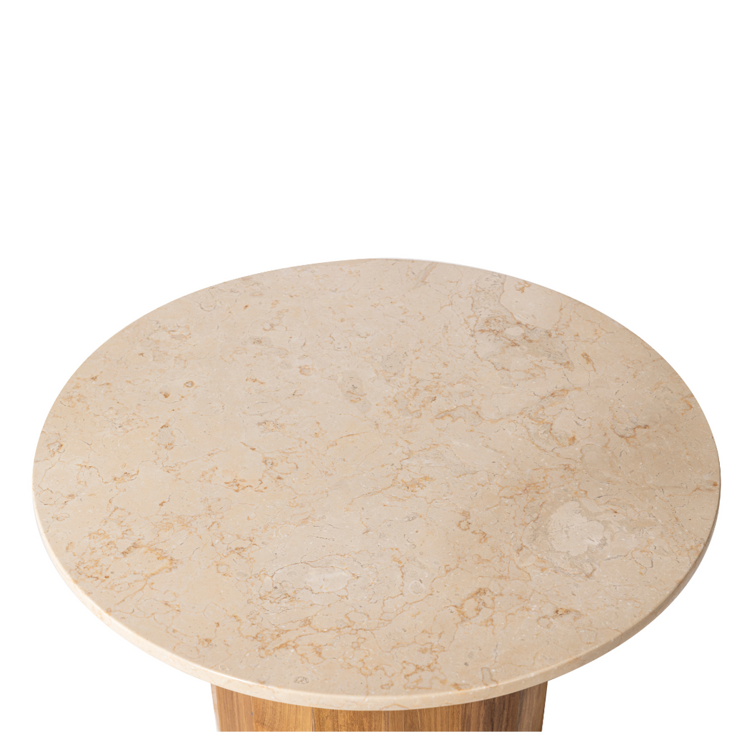 Marble round coffee table